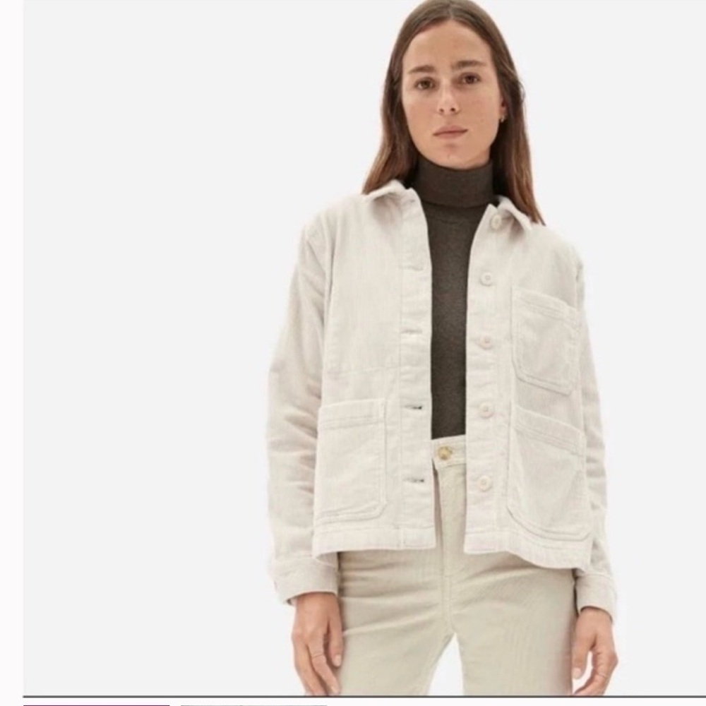 Everlane Women's Off-White Corduroy Utility Jacket